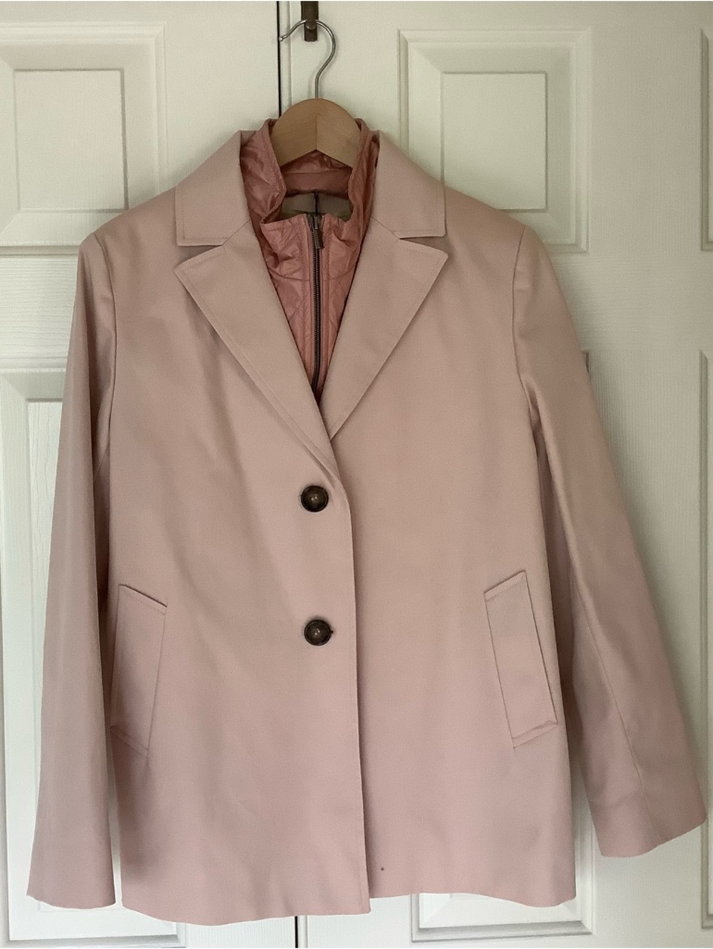 Cinzia Rocco Icons Women,s Tan Pink Quilted Inner Blazer